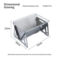 Portable Folding BBQ Grill Stove