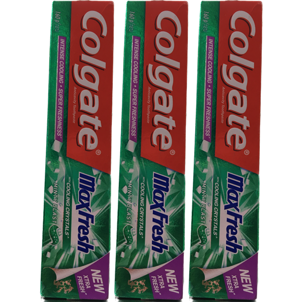 Colgate Max Fresh 160g - 3 Tubes 