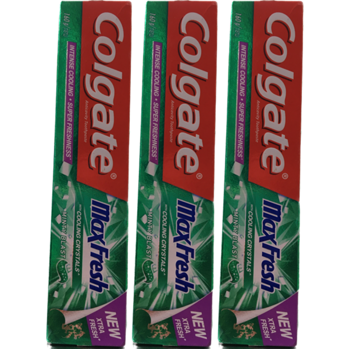 Colgate Max Fresh 160g - 3 Tubes 