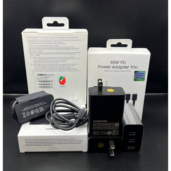 EP18-ឈុត Samsung 65W 2PD+1USB Super Fast Charging