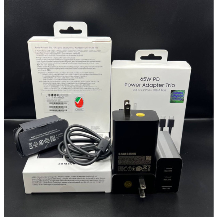 EP18-ឈុត Samsung 65W 2PD+1USB Super Fast Charging