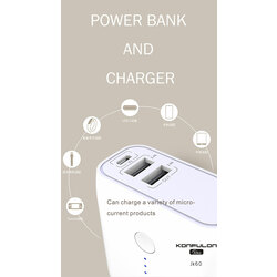 Konfulon Powerbank + charger adapter Model JK60 5000mAh