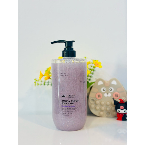 [BATHPA] Bath Salt Scrub Body Wash 1,000ml : Comfort Lavender 